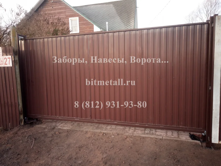 д. Тихковицы (Ворота откатные)