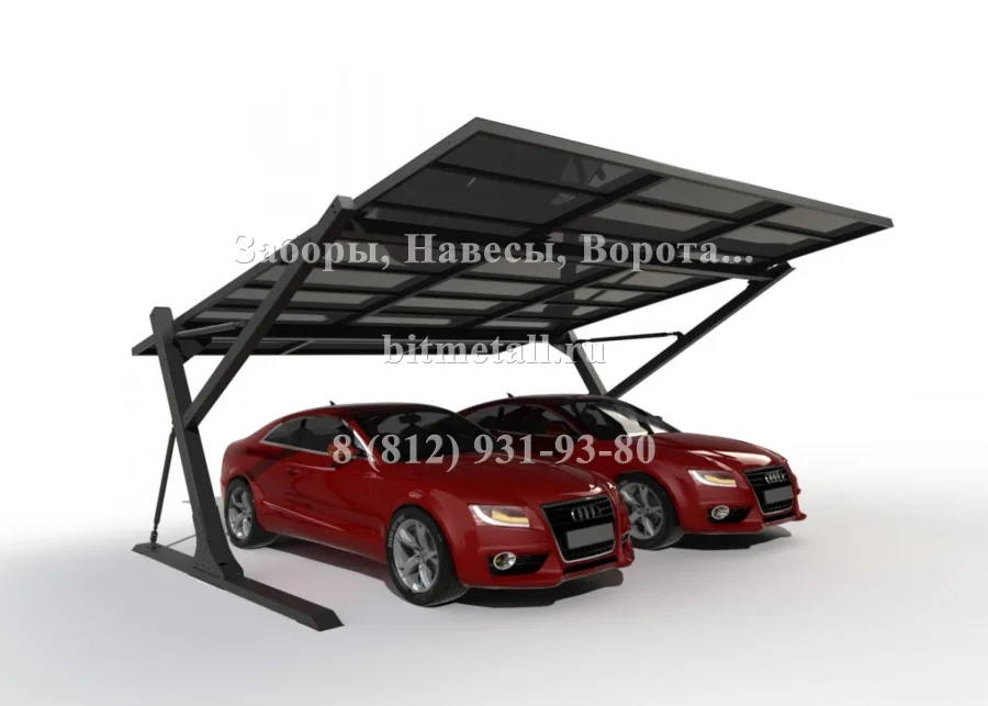 Консольный навес. Первый каркас