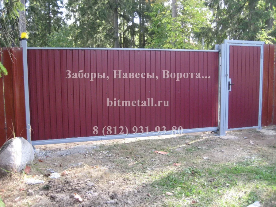 п. Сиверский (Ворота откатные)