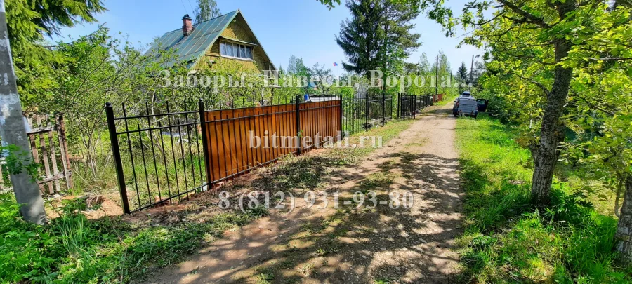 Забор сварной с поликарбонатом. Дивенская.