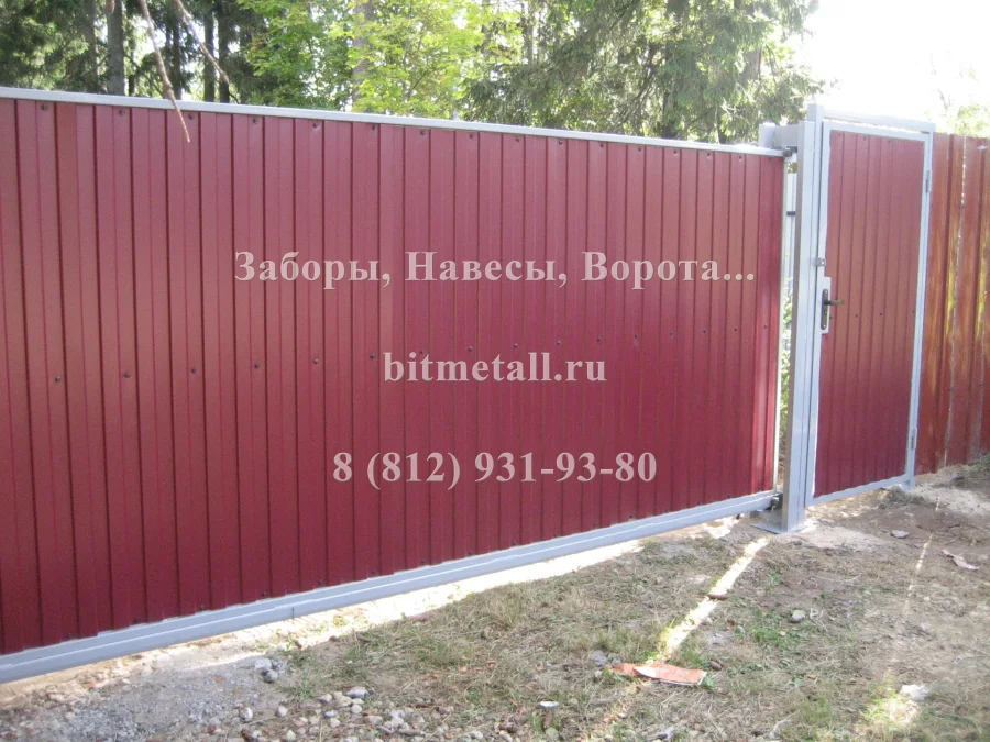 п. Сиверский (Ворота откатные)