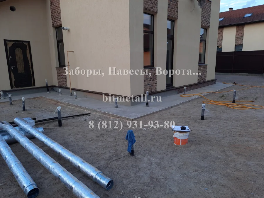 Навес над террасой. Вайя.