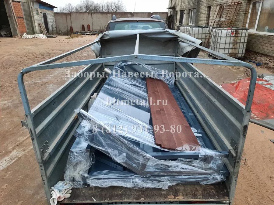 Навес для барбекю. Бюджетный вариант.