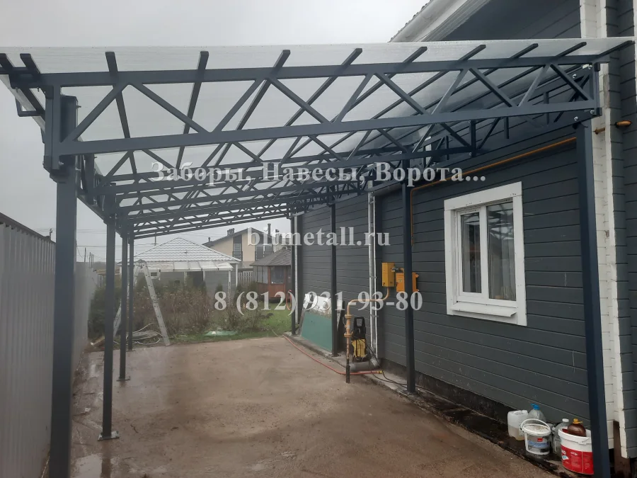 Навес односкатный. Иннолово
