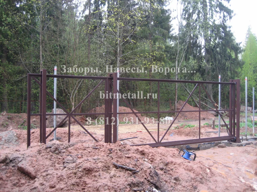 п. Сиверский (Ворота откатные)