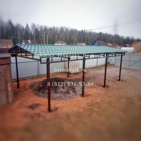 Пример выполненного навеса — фото №14